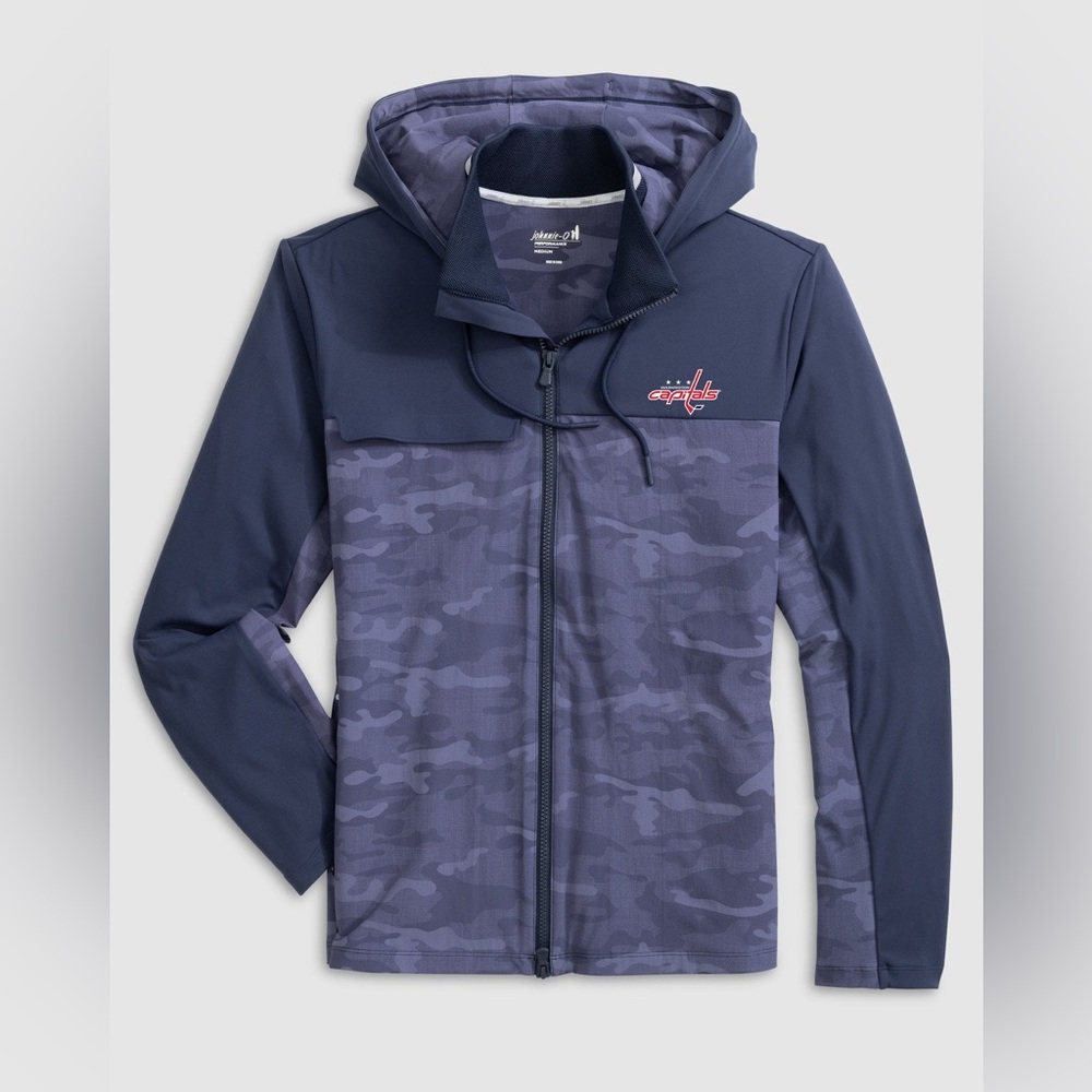 Johnnie-O Washington Capitals Callahan Camo Hooded Performance Jacket | L | NWT